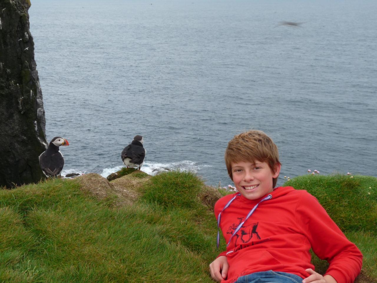 maxime avec les macareux