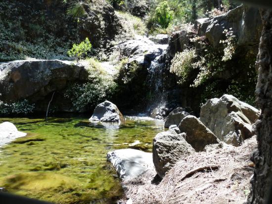 une cascade en chemin