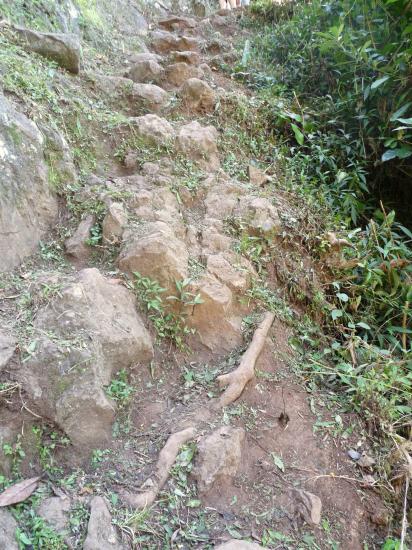 chemin pour monter sur la crète