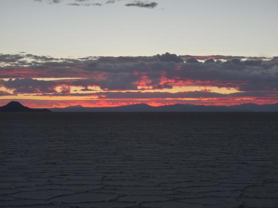 Coucher de soleil salar