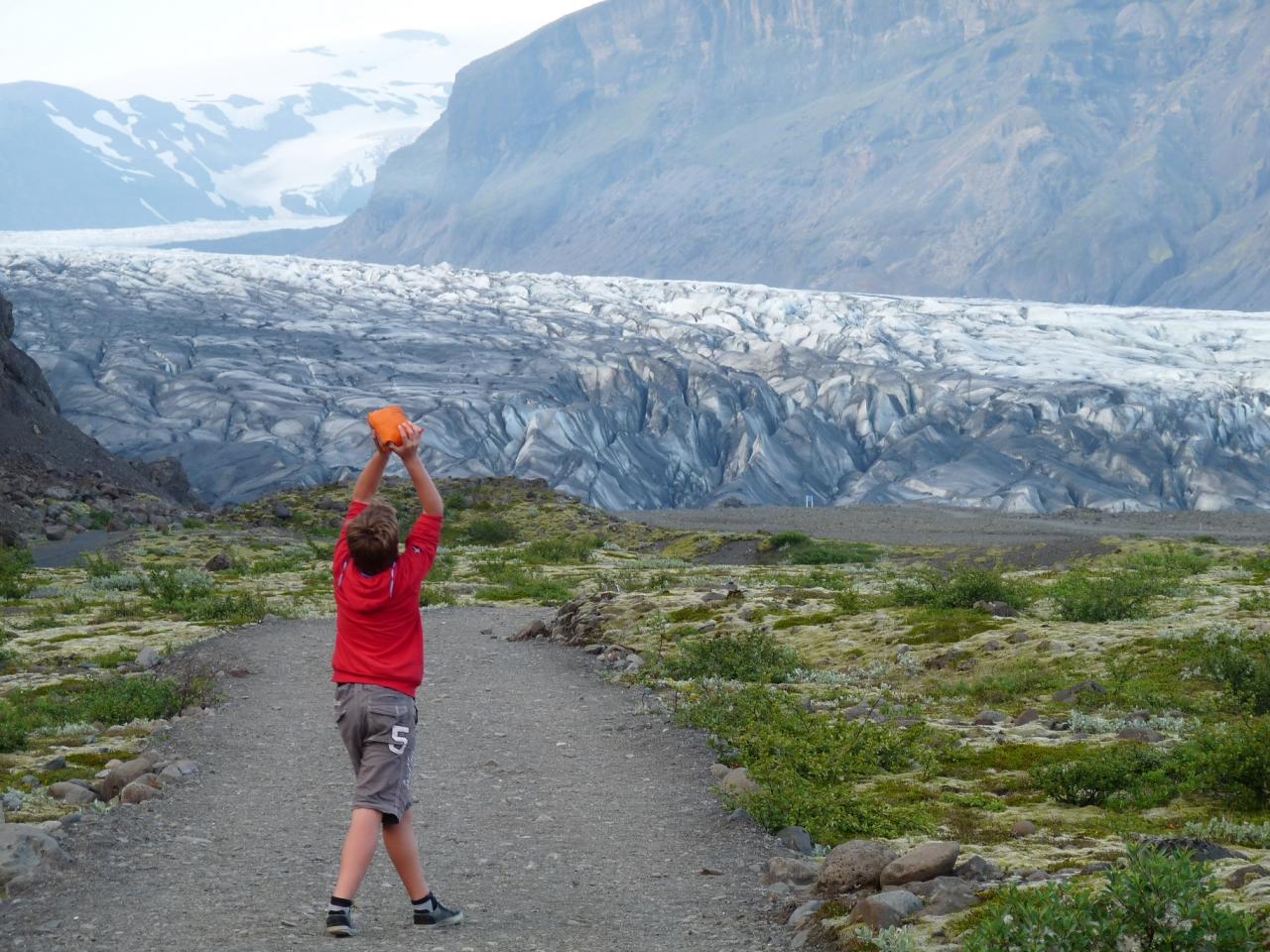 en route vers le glacier